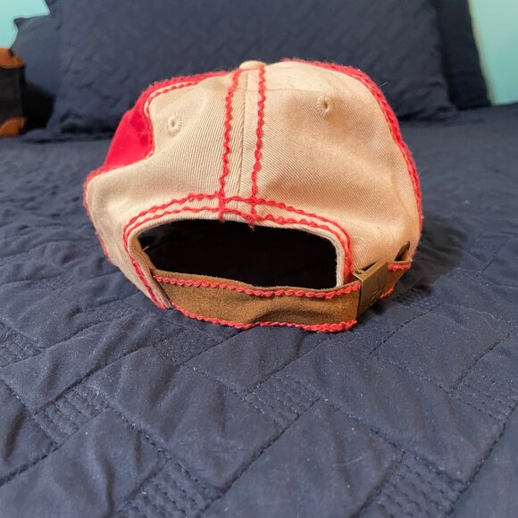 National Zoo Red and Cream Women's Hat - Picture 3 of 3